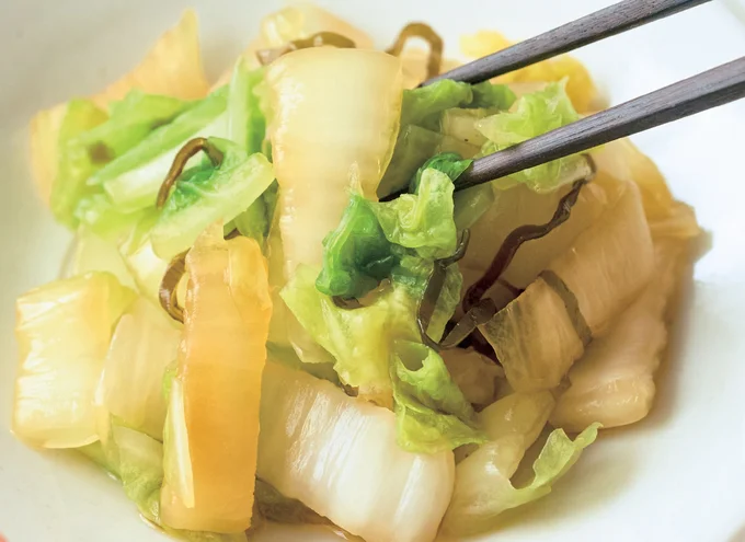 白菜の塩昆布漬け