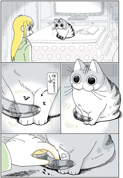  しっぽを真っ直ぐにしたい