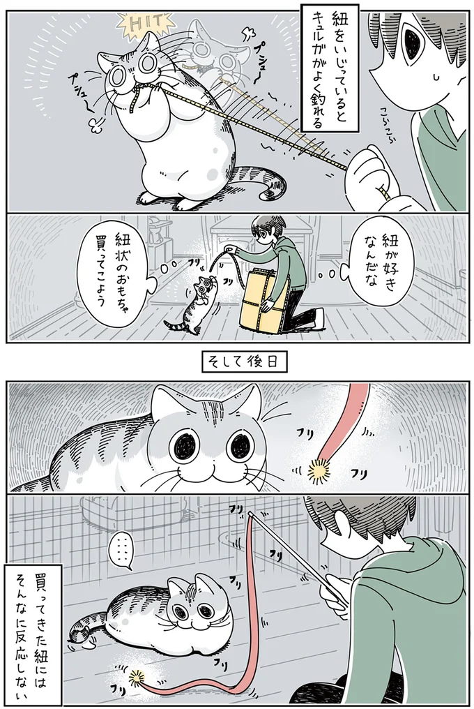 紐が好きなんだな