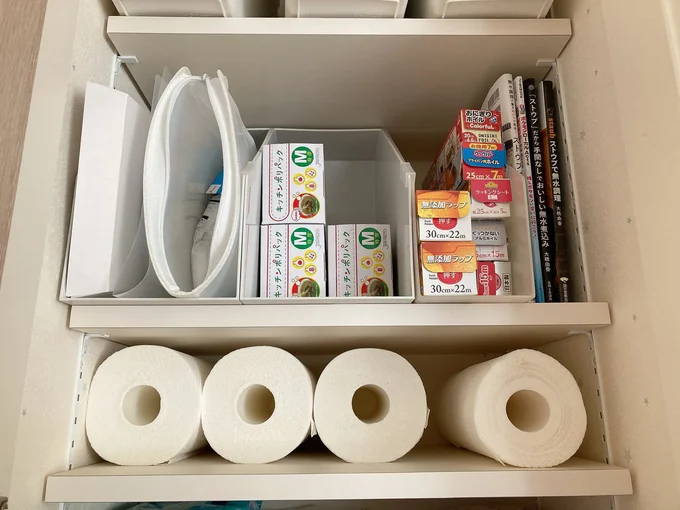 ポリ袋もラップも一つのサイズに絞ることによって在庫管理がラクになりました
