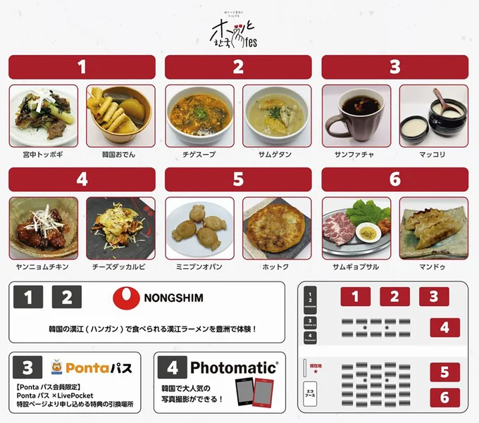 CJ ENM Japan株式会社　「ホッと한국（ハングク）フェス」キッチンカーが6台出店！会場MAP