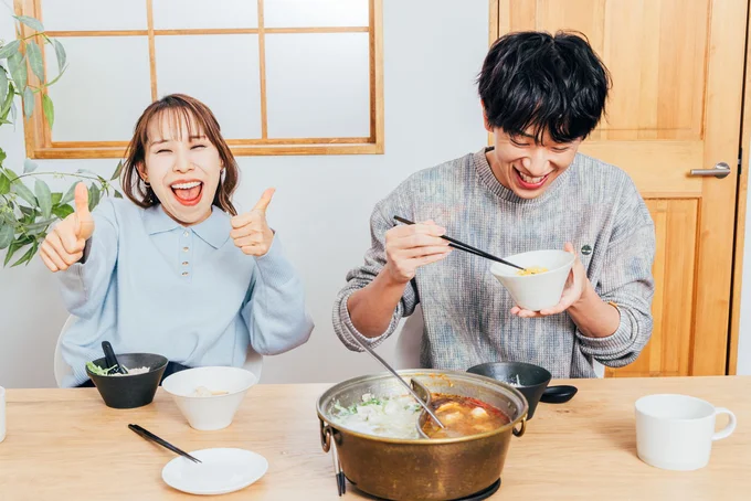 「辛過ぎて完食できないかも…(笑)」と弱気な小山さん