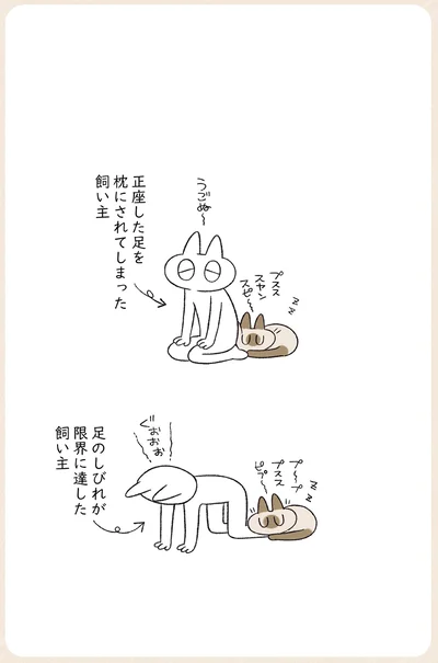 足のしびれが限界