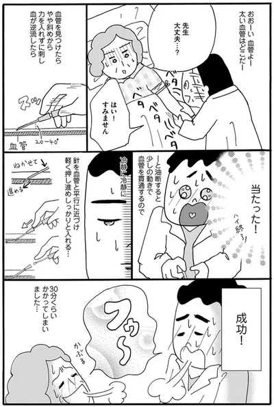 『あたふた研修医やってます。24時間お医者さん修行中コミックエッセイ』より