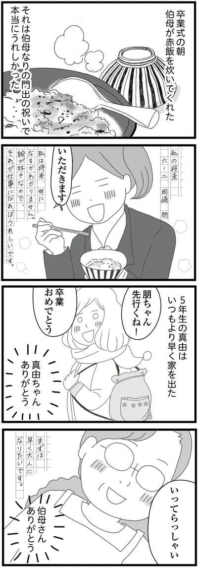 伯母が赤飯を炊いてくれた