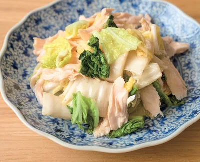 白菜ととりささ身のサラダ