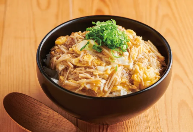 【簡単ヘルシー節約レシピ】おいしく腸活！えのきあん×トロトロ卵の「とろうまえのき丼」