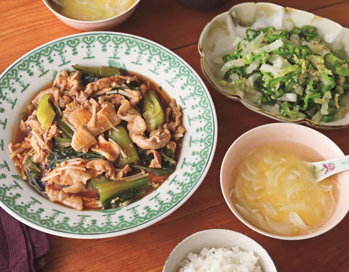 チンゲンサイと豚肉で間違いない!失敗知らずな<青菜のおかず>