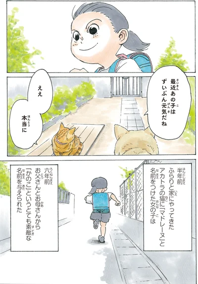 猫に「マドレーヌ」と 名前をつけた女の子は