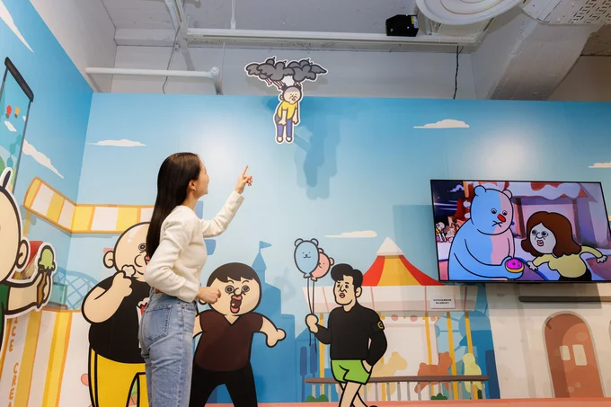 ユニークな展示があちらこちらに散りばめられている