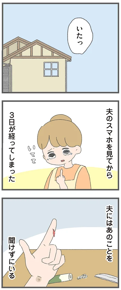 夫のスマホを見てから3日