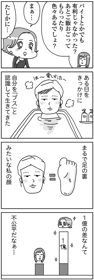 まるで足の裏みたいな私の顔