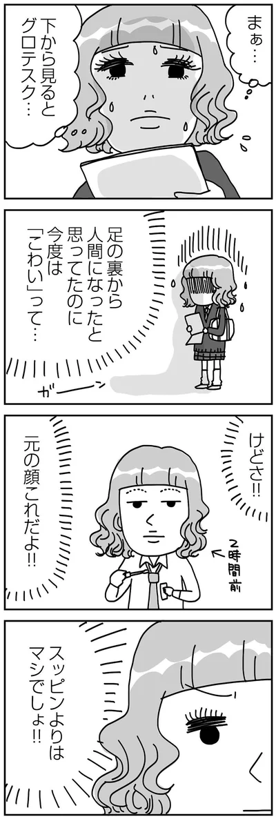 『顔面が「足の裏」みたいなので整形級メイクを仕事にしました』より