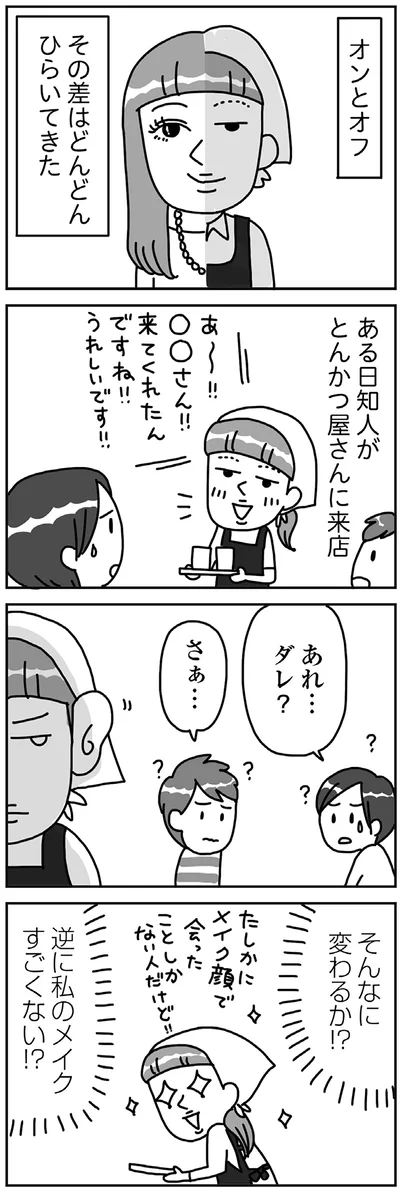 『顔面が「足の裏」みたいなので整形級メイクを仕事にしました』より
