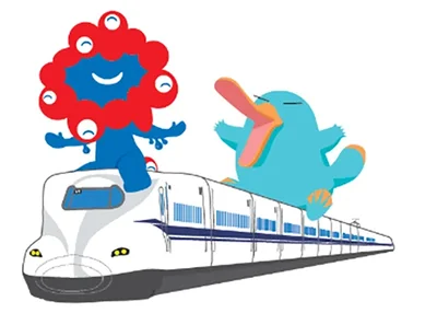 ミャクミャクとイコちゃん