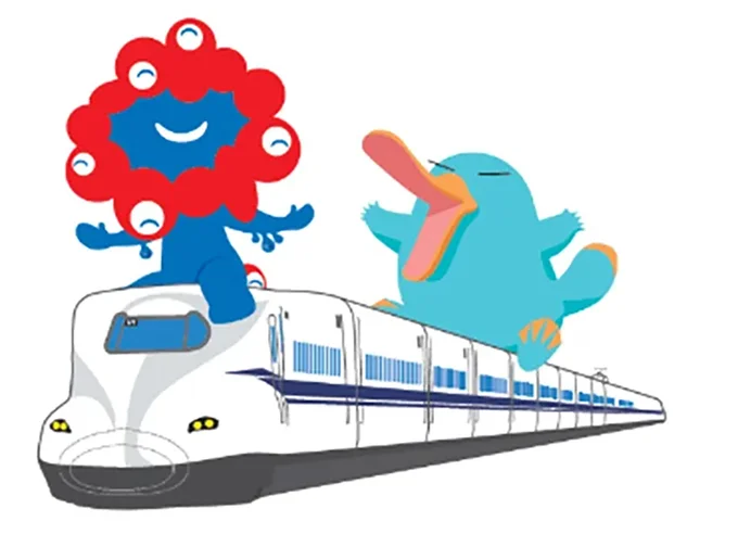 ミャクミャクとイコちゃん