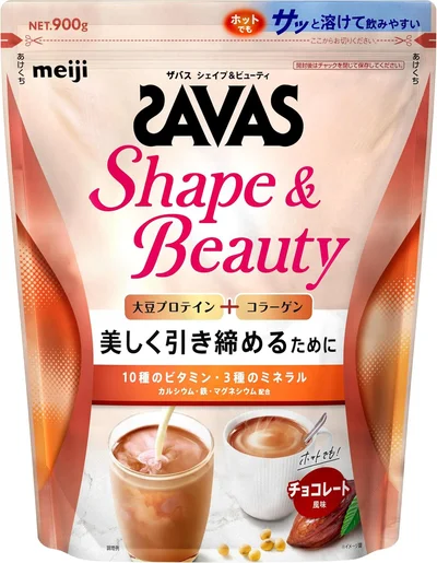 ザバス(SAVAS) シェイプ&ビューティ チョコレート風味 900g