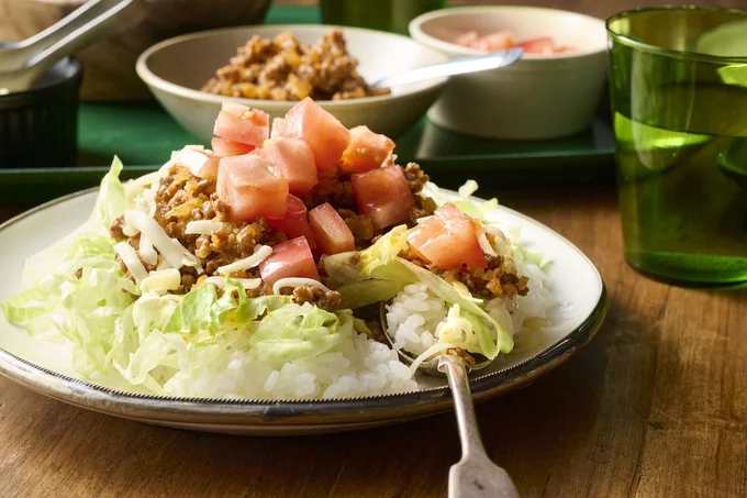 ダイエット中におすすめ！「にーよん式タコライス」