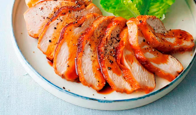 はちみつで風味アップ、むね肉をやわらかく