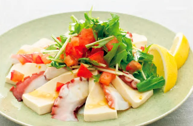 【太らない作りおき】まるでチーズの食感！塩豆腐のアレンジレシピ「たこと塩豆腐のゆずこしょうサラダ」