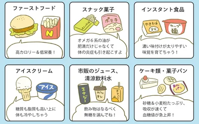 食べすぎ注意！の飲食物