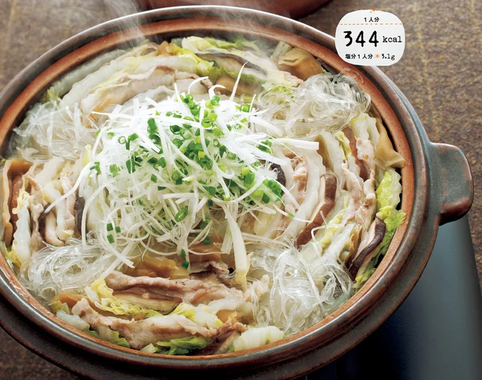 豚肉と白菜の中華風重ね蒸し鍋