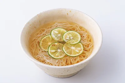 「白だしキャベツ豚しゃぶ」の締めはそうめんで