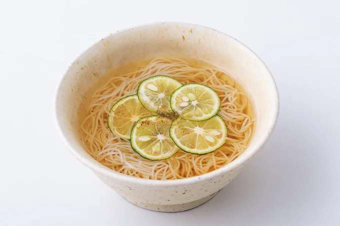 「白だしキャベツ豚しゃぶ」の締めはそうめんで