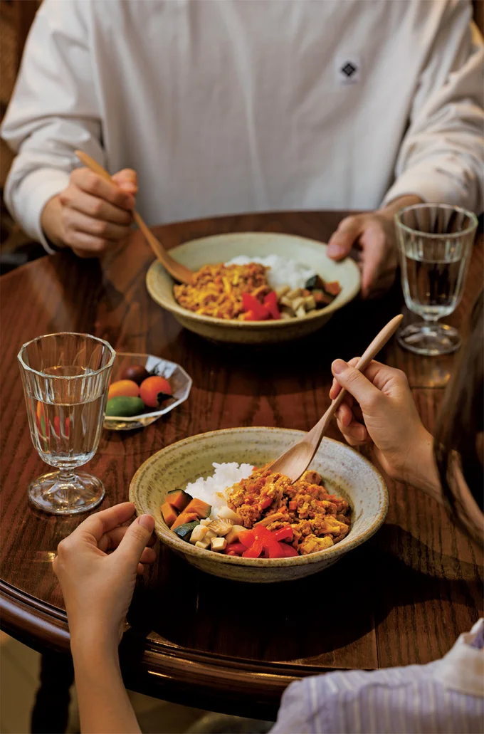 食感が残るのもおいしさの決め手。野菜の彩りも◎