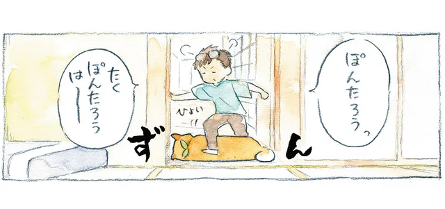 柴犬による廊下の通せんぼ！ しかし、飼い主たちは動じません