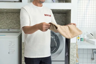 パイルを潰さないように緩く巻くと使うときまでふわふわが持続