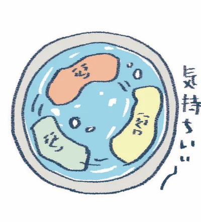 極意その3：詰め込み過ぎずたっぷりの水で洗う