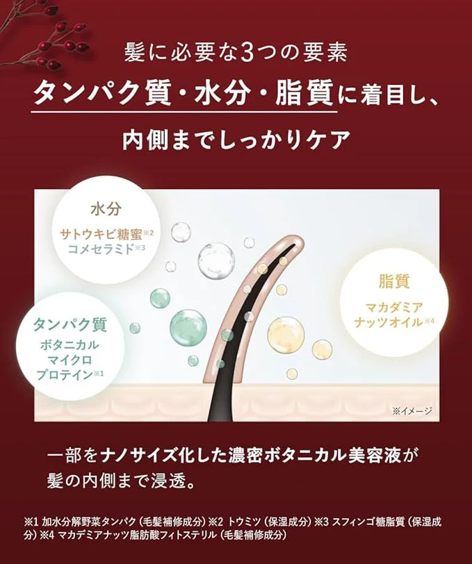 髪の内側までしっかりケア