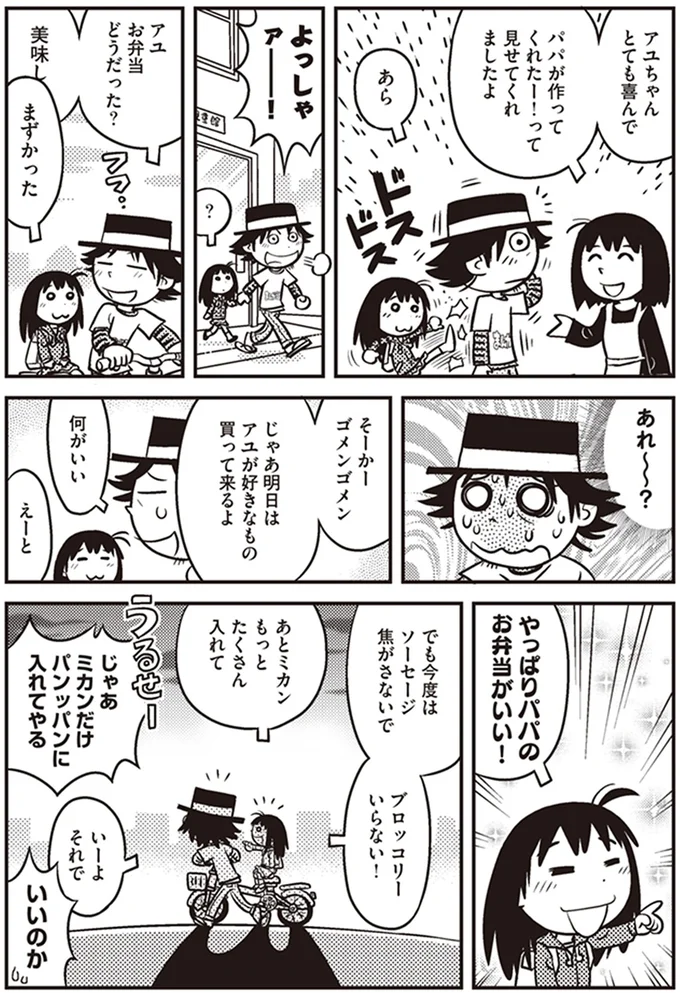 『父娘ぐらし-55歳独身マンガ家が8歳の娘の父親になる話』より