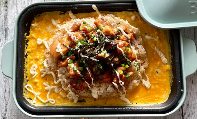 ホットプレート de てりたま飯
