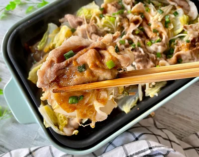 豚肉と白菜のヘルシー酒蒸し