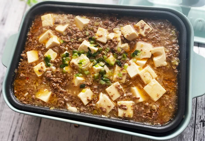 ホットプレートで作るからずっと熱々！「鉄板麻婆豆腐」レシピ