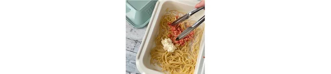 明太子などを加えて全体によく混ぜる。