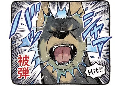 被弾！
