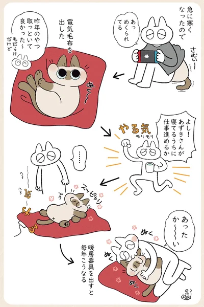 『やっぱり!!!!!　シャム猫あずきさんは世界の中心』より