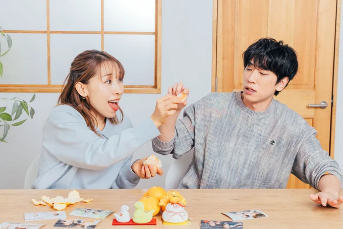 姉からの急なみかんのお裾分けに面食らう弟小山さん。でもちゃんと食べてあげる優しい弟さんです！