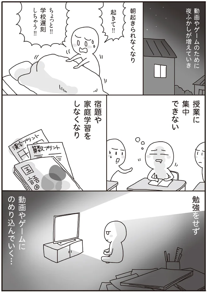 夜ふかしが増えていき