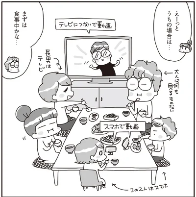 食事中