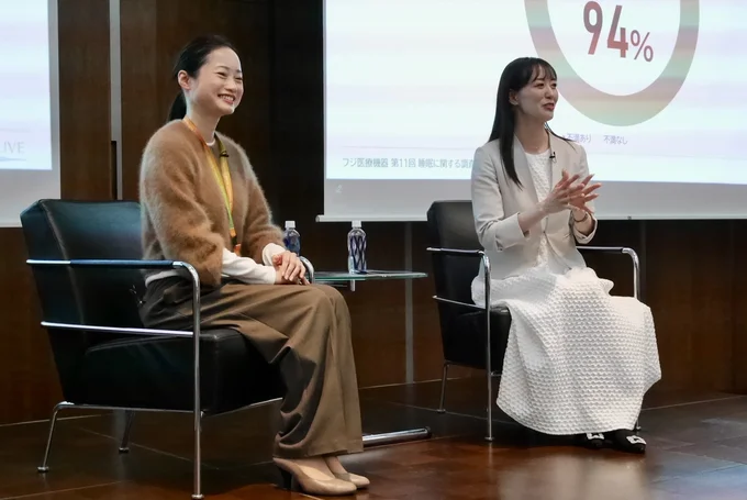SleepLIVEの小林麻利子さんとパナソニックハウジングソリューションズの瀬口佳奈子さんによるトークセッション