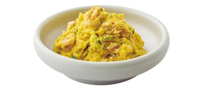 かぼちゃはお好みの食感の粗さでOK ！