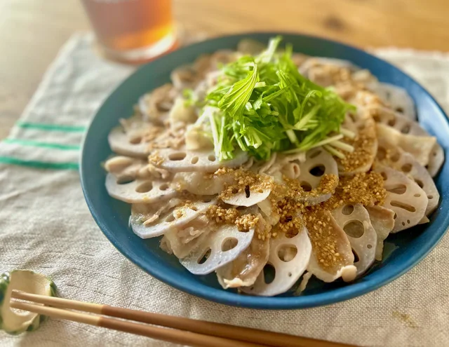 工程3つで完成！ 火を使わない、超簡単おかず「れんこんと豚バラのチン♪」