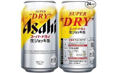 アサヒスーパードライ生ジョッキ缶 340ml×24本
