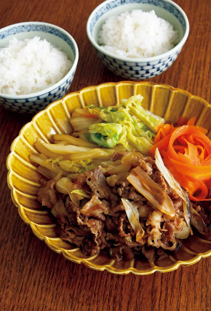 牛肉のうまみを野菜にうつして