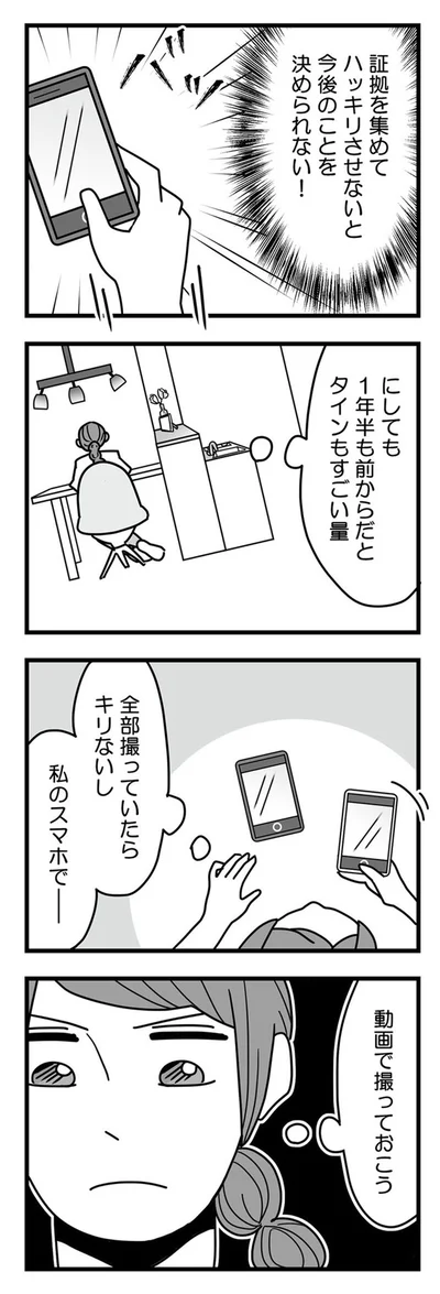 証拠を集めてハッキリさせないと今後のことを決められない！