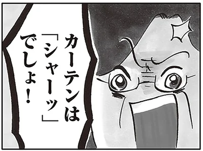 カーテンは「シャーッ」でしょ！